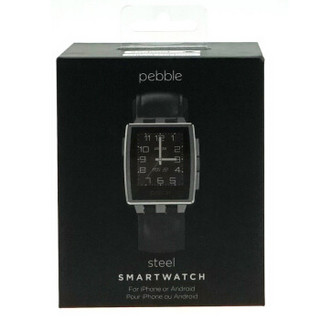 Pebble Steel 多功能智能手表 银色