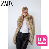 ZARA 01255214746 TRF 女装 人造皮草效果外套