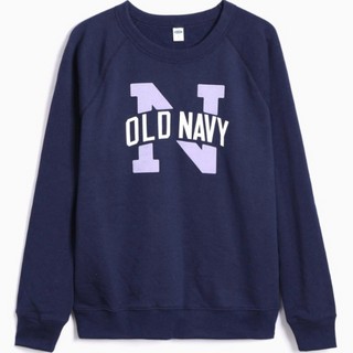 OLD NAVY 449813 女士圆领徽标卫衣