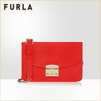 FURLA/芙拉METROPOLIS 2019新款女士小号牛皮单肩包金属锁扣手袋