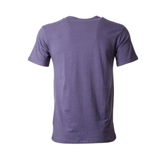 TRUSSARDI JEANS杜鲁萨迪奢侈品 男士深蓝色棉质印花图案短袖T恤衫 52T00217 1T001638 U290 XL码