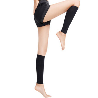 舒尔美 医用静脉曲张弹力袜 男女通用治疗型压力袜一级护小腿袜 黑色 XL