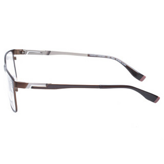CHARMANT/夏蒙眼镜框 PC系列男女时尚棕色方框眼镜EX钛光学近视眼镜架 CH12316 BR 54mm