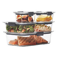 Rubbermaid Brilliance食品储存盒10件套