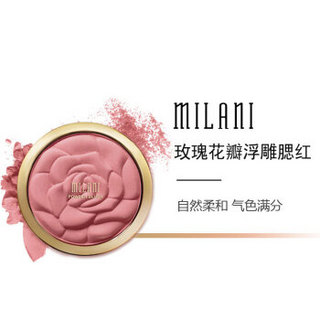 美国MILANI 浮雕玫瑰花瓣腮红胭脂 08玫瑰茶色Tea Rose 17g