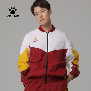 Kelme 男士运动夹克 3891239（白酒红、S）