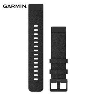 佳明（GARMIN）Fenix6s/Fenix6s Pro黑色尼龙表带黑色扣快拆替换表带（20mm）,适用于F5S/F5S+/F6S/F6S pro