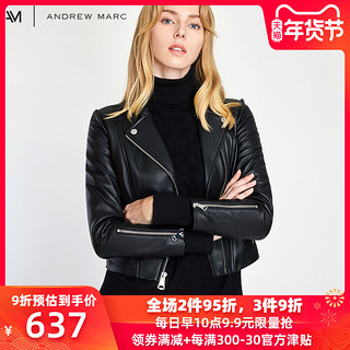 ANDREW MARC 女士机车夹克