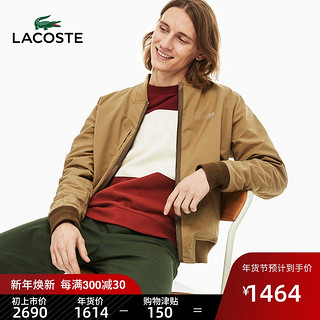 LACOSTE法国鳄鱼男装19春夏时尚休闲两穿式拼接夹克男|BH3330M1