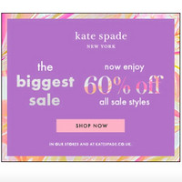 海淘活动:Kate Spade NEW YORK 美国官网 新年促销活动