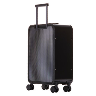 ctrip携程全铝镁合金卡扣万向轮拉杆箱31751苏门答腊黑20英寸