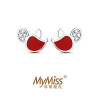 Mymiss 非常爱礼 可爱鼠耳饰 银色