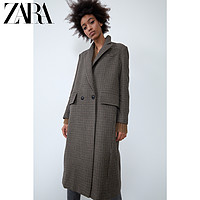 ZARA 04432244753 女士中性风格子大衣外套