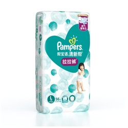 Pampers 帮宝适 清新帮 泡泡拉拉裤 L56片 *4件