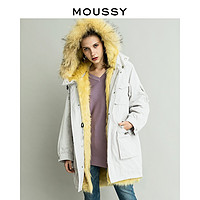 MOUSSY 028BAE30-5300 女款大毛领棉服