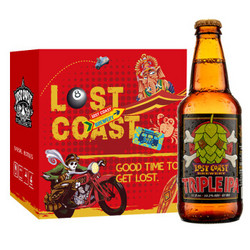 美国进口精酿 迷失海岸 （LOST COAST） 海鲸三倍IPA啤酒355ml*6瓶 *7件