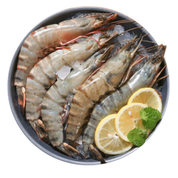 沃派 越南进口超大黑虎虾 净虾400g 生鲜 8-10只 盒装 *2件