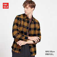 男装 法兰绒格子衬衫(长袖) 421206 优衣库UNIQLO