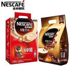 Nestle雀巢1 2原味咖啡浓臻交响三合一组合装咖啡速溶咖啡粉100条