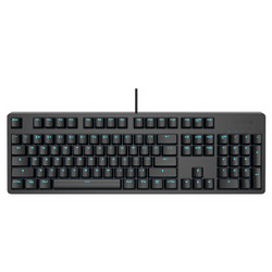 SBARDA 思巴达 KG06 LK光轴 防水 机械键盘 PBT键帽 全尺寸104键全键无冲 游戏键盘 有线键盘 黑色