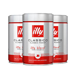 illy 意利 意大利中度烘焙浓缩咖啡粉 阿拉比卡 250克