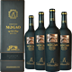 莫高（MOGAO）红酒 马扎罗黑比诺干红葡萄酒 750ml*4瓶整箱装 *3件