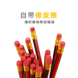 智慧象 原木写字素描铅笔 12支