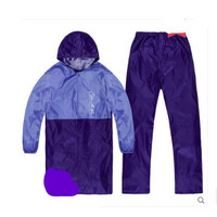 骑安  分体式儿童雨衣套装  紫色
