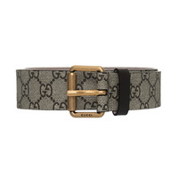 GUCCI 古驰 434520 珊瑚蛇印花针扣腰带
