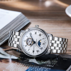 康斯登Frederique Constant 百年典雅系列 经典透窗 自动机械男表 FC-335MC4P6B2