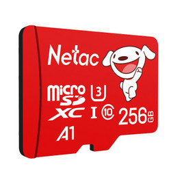 Netac 朗科 256GB TF（MicroSD）存储卡 A1 U3 读速100MB/s  京东联名Pro