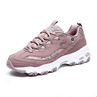 SKECHERS 斯凯奇 D’LITES系列 女子休闲运动鞋 13082 （38、刺绣、粉色）