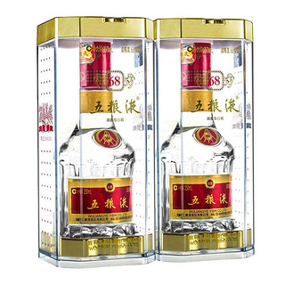 五粮液68度250ml*2瓶浓香型特价白酒年货酒