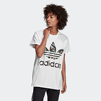 阿迪达斯官网 adidas 三叶草 女装圆领套头短袖T恤FL0027