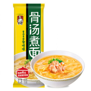 商品今麦郎 有料挂面 手打汤面 骨汤煮面 600g 方便速食面条 内附4份