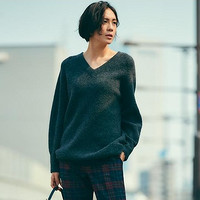 UNIQLO 优衣库 420517 V领针织长衫