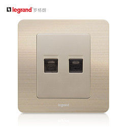 TCL-legrand 罗格朗 V8-T01-C01-C1 86型 电话电脑网络插座面板