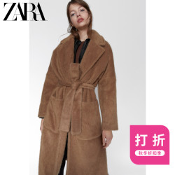 ZARA 新款 TRF 女装 人造皮草效果大衣外套 01255231751
