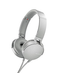 Sony On Ear 超低音耳机，黑色  MDRXB550AP/W