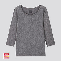 UNIQLO 优衣库 女童HEATTECH U领T恤