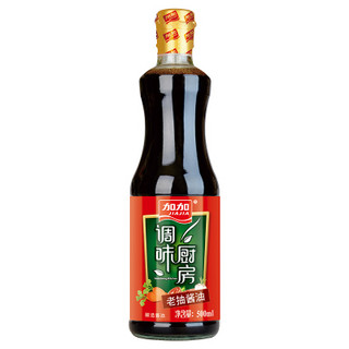 加加调味厨房老抽酱油500ml *7件