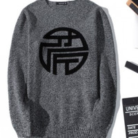 JEANSWEST 真维斯 男款圆领套头毛衣