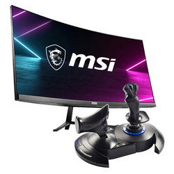 图马思特（THRUSTMASTER）T.Flight Hotas4 进阶级双手飞行摇杆+微星（MSI）PAG301CR 144Hz 30英寸 显示器