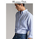 限尺码、反季特卖：Massimo Dutti 00152052403 男装纯亚麻衬衫