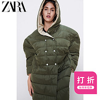 ZARA 00068222505 女装 连帽棉服大衣外套