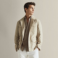 Massimo Dutti 03405255710 男款棉质外套