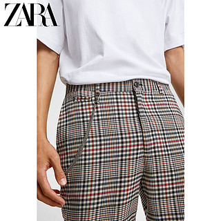 ZARA 08288322330 格子九分收腿裤