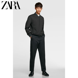 ZARA 08281311800 秋冬纹理飞行员夹克外套棒球服