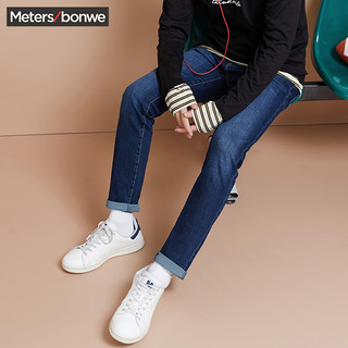 Meters bonwe 美特斯邦威 716678 男士牛仔裤