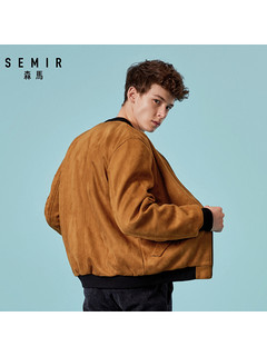 Semir 森马 19078081308 韩版棒球领飞行员夹克